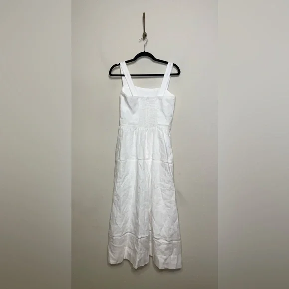 Reformation Everett Linen Dress in White - Picture 10 of 10